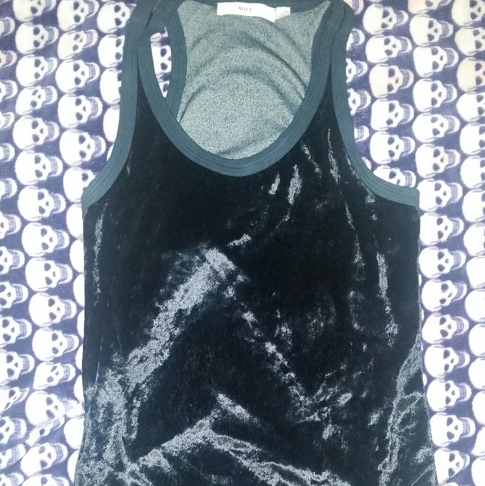 Shrunken BF Velvet tank